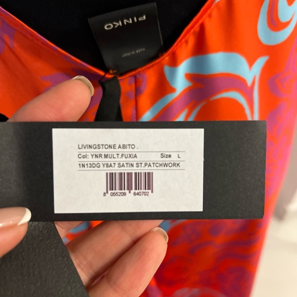 PINKO Motif-Print Halterneck Dress - Picture 11 of 13